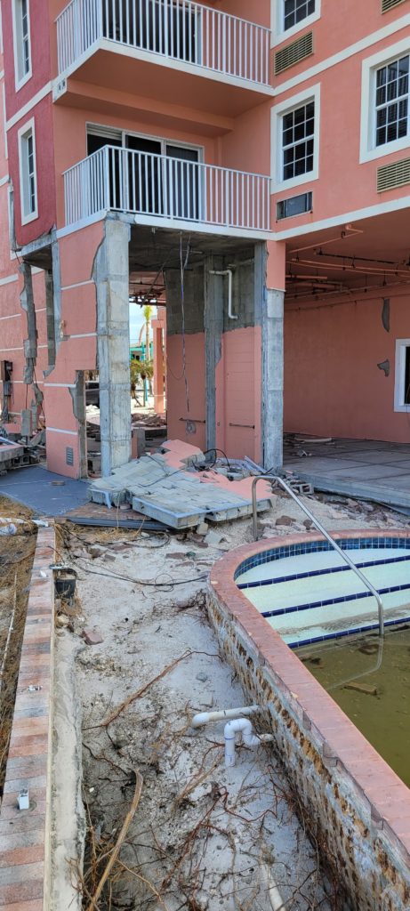 Fort Myers Beach Hurricane Damage at Edison Beach House