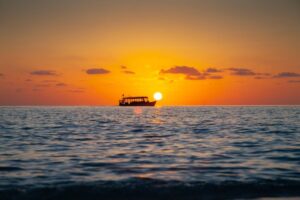 Sunset Cruise boat on the water in Fort Myers Beach