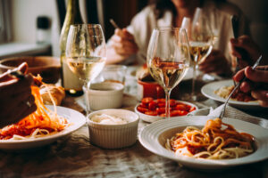 Plate of pasta at Italian restaurants in Fort Myers Florida
