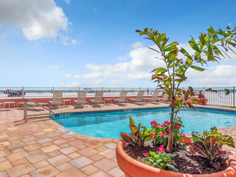 Fort Myers Beach oceanfront pool at Edison Beach House